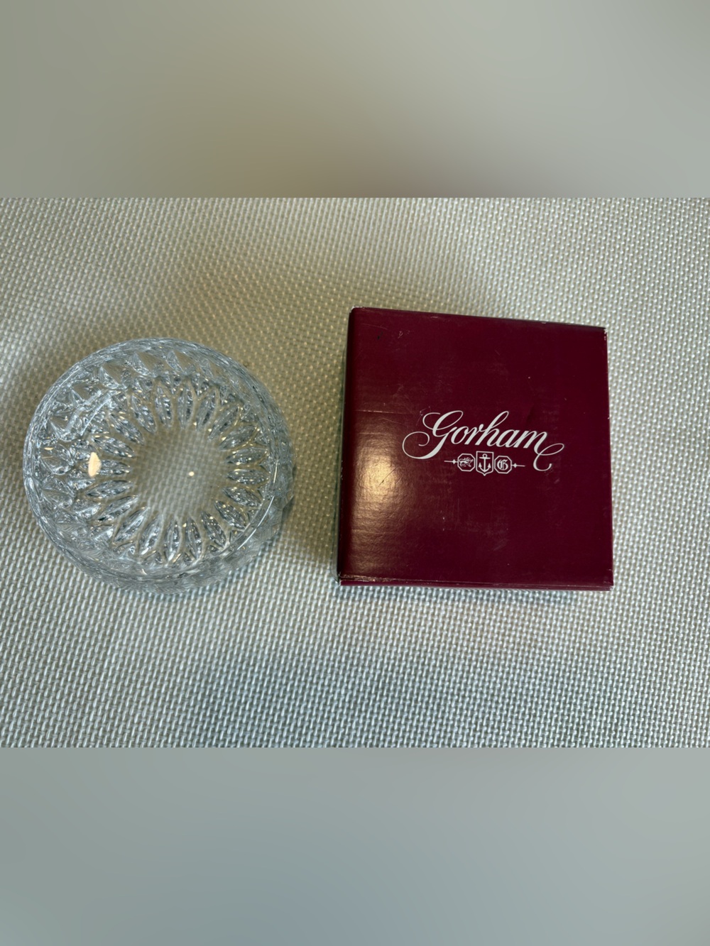 Vintage Gorham Althea Crystal Bowl C160 4 1/2" Germany NIB